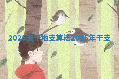 2025天干地支算法 2025年干支