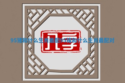 95猪和什么生肖最配_95猪和什么生肖最配对