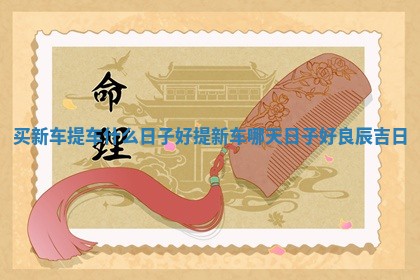 买新车提车什么日子好_提新车哪天日子好良辰吉日