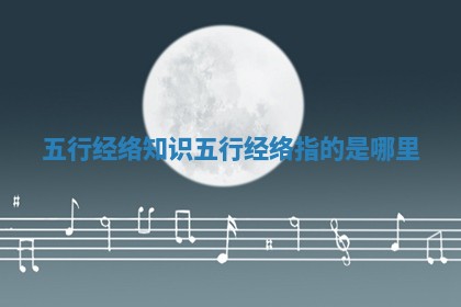 五行经络知识_五行经络指的是哪里