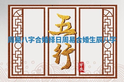 周易八字合婚择日_周易合婚生辰八字