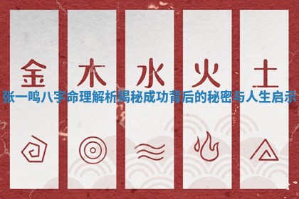 张一鸣八字命理解析揭秘成功背后的秘密与人生启示