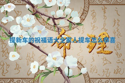 提新车的祝福语大全_家人提车怎么恭喜