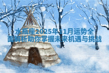 水瓶座2025年11月运势全面解析助你掌握未来机遇与挑战