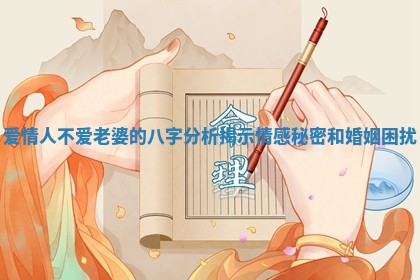 爱情人不爱老婆的八字分析揭示情感秘密和婚姻困扰