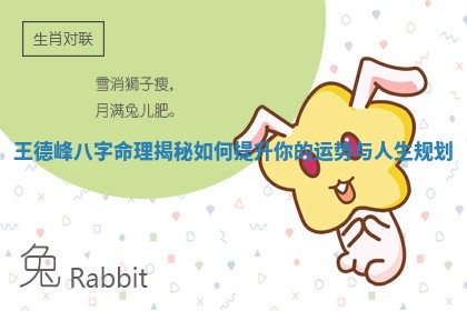 王德峰八字命理揭秘如何提升你的运势与人生规划