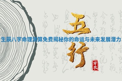 生辰八字命理测算免费揭秘你的命运与未来发展潜力