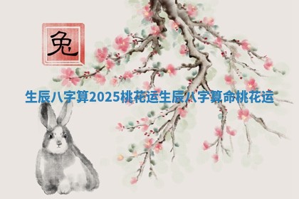 生辰八字算2025桃花运_生辰八字算命桃花运