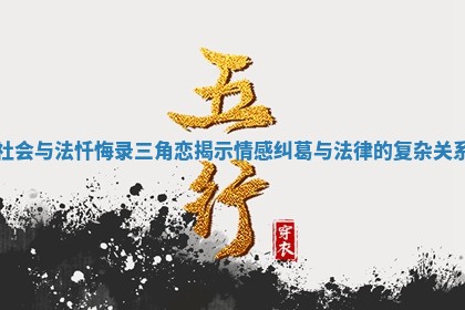社会与法忏悔录三角恋揭示情感纠葛与法律的复杂关系