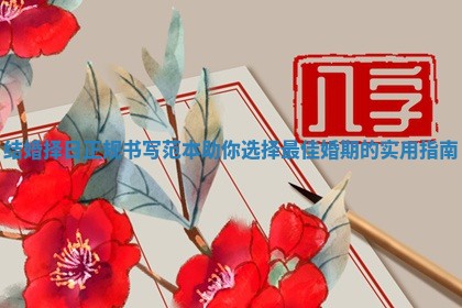 结婚择日正规书写范本助你选择最佳婚期的实用指南